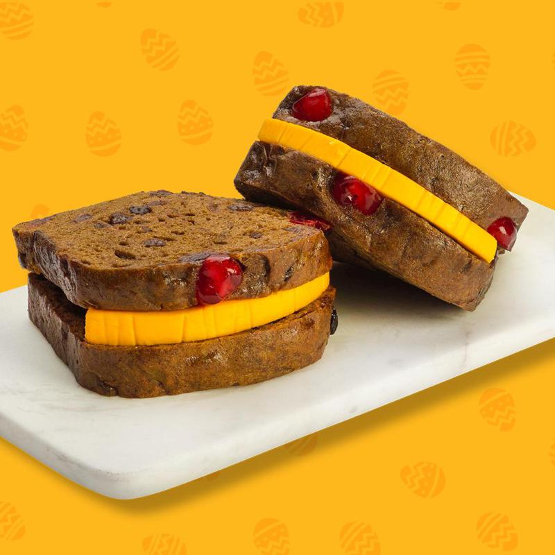 Easter Bun & Cheese Gift Basket